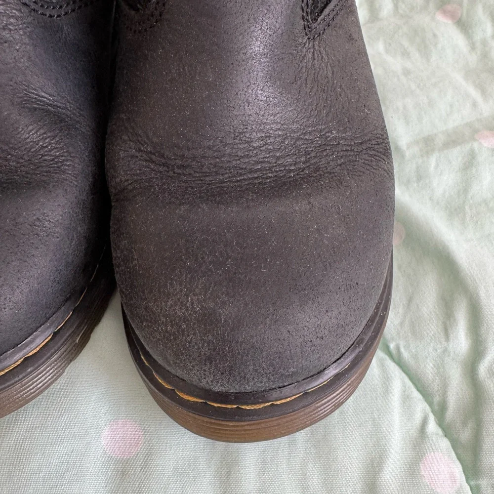 Dr. Martens Black and White Fuzzy Boots Toddler size 10